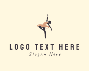 Tutu - Woman Ballerina Dancer logo design