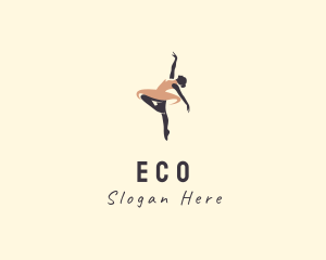 Woman Ballerina Dancer Logo