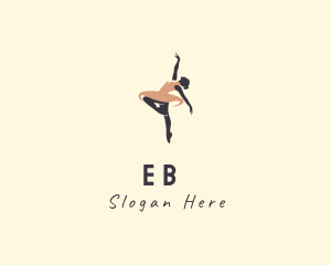 Woman Ballerina Dancer Logo