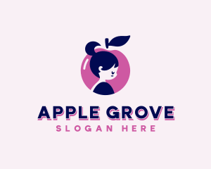 Apple Girl Grocery logo design