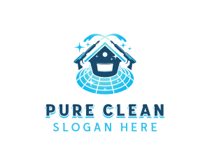 Pressure Wash Sanitation logo design