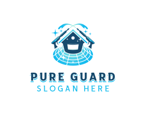 Pressure Wash Sanitation logo design