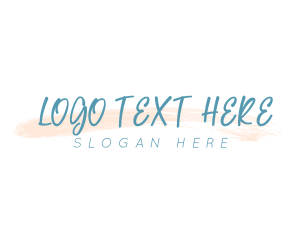 Vlog - Watercolor Script Wordmark logo design