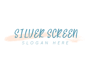 Watercolor Script Wordmark Logo