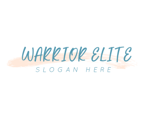 Watercolor Script Wordmark Logo