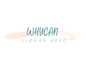 Watercolor Script Wordmark Logo