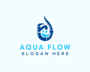 Waterworks - Faucet Pipe Plumbing logo design