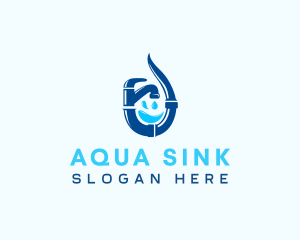 Sink - Faucet Pipe Plumbing logo design