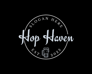 Hop - Draught Beer Brand logo design
