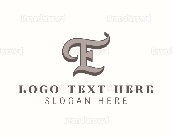 Luxury Script Marketing Logo