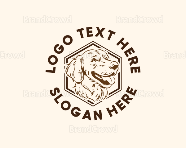 Dog Pet Portrait Logo