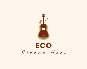 Acoustic Musical Guitar Logo