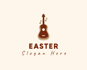 Brown - Acoustic Musical Guitar logo design