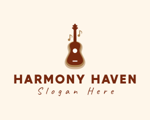 Serenade - Acoustic Musical Guitar logo design