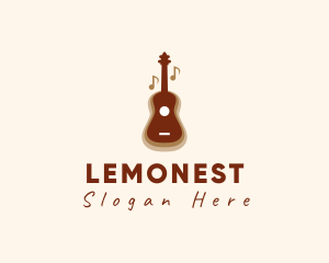 Virtuoso - Acoustic Musical Guitar logo design