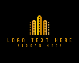 Elegant - Skyscraper Building Tower logo design