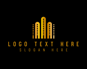 Architecture - Skyscraper Building Tower logo design