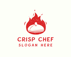 Flame Cloche Restaurant logo design