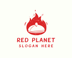 Flame Cloche Restaurant logo design