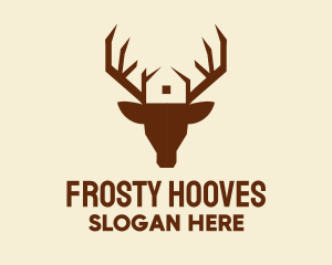 Reindeer Antler House  logo design