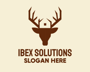 Reindeer Antler House  logo design