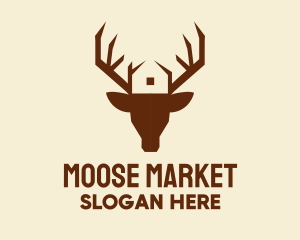 Reindeer Antler House  logo design