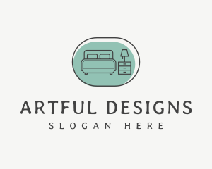 Bedroom House Decorator logo design