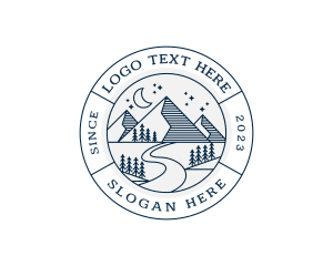 Mountain - Mountain Nature Camping logo design