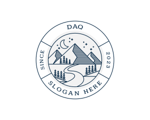 Mountain Nature Camping Logo