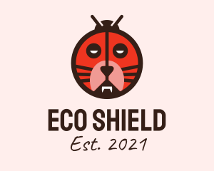 Pesticide - Tiger Ladybug Mask logo design