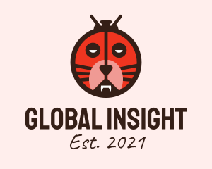 Nursery - Tiger Ladybug Mask logo design