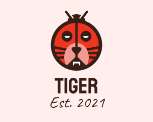 Tiger Ladybug Mask  logo design