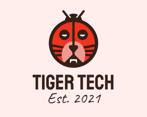 Tiger Ladybug Mask  logo design