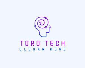 Head Tech Circuit logo design