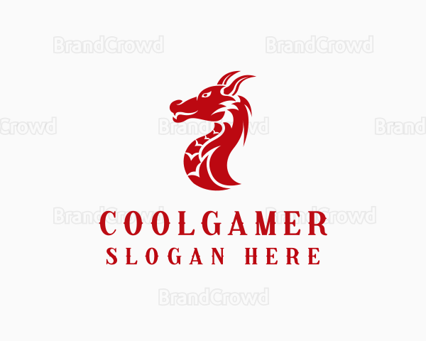 Gaming Dragon Creature Logo