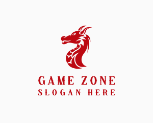 Gaming Dragon Creature logo design