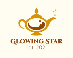 Shining - Magical Coffee Lamp logo design