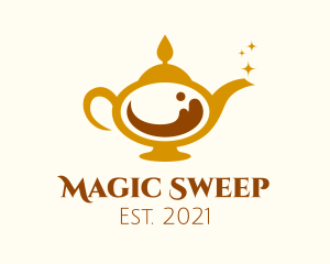 Magical Coffee Lamp logo design