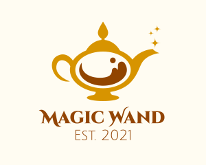 Magical Coffee Lamp logo design