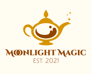 Magical Coffee Lamp logo design