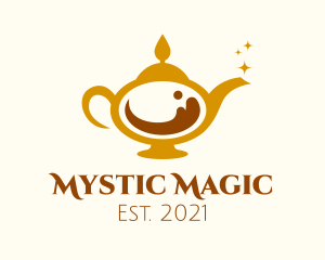 Magical Coffee Lamp logo design