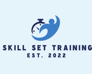 Training - Fitness Training Stopwatch logo design