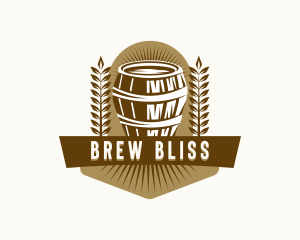 Brewery Barrel Beverage logo design