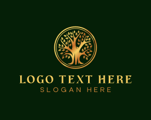 Lumber - Luxury Wellness Tree logo design