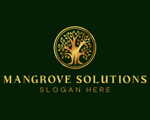Mangrove - Luxury Wellness Tree logo design