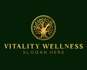 Luxury Wellness Tree logo design