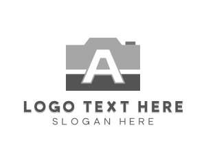 Video - Camera Photography Letter A logo design