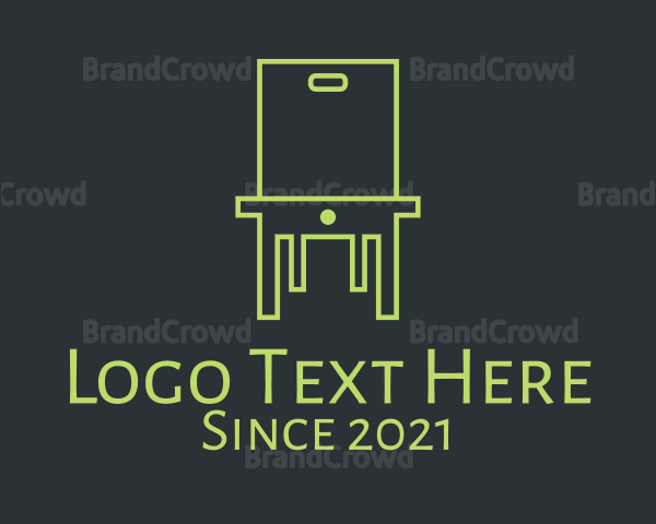Minimalist Box Drawer Chair Logo