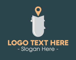 Location Pin - Candle Location Pin logo design