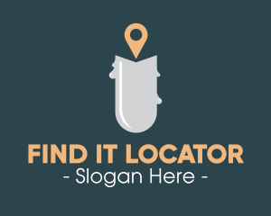 Candle Location Pin logo design